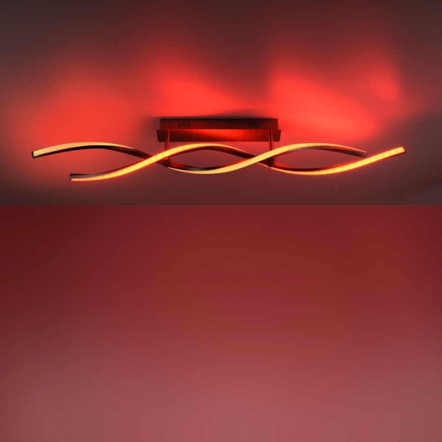 Leuchten Direkt 11993-55 - LED RGB Димируем повърхностен полилей SWING 2xLED/8,5W/230V 2700-5000K + дистанционно