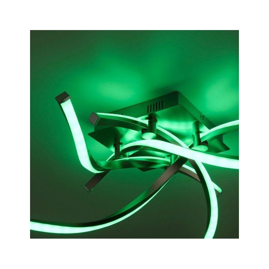 Leuchten Direkt 11995-55 - LED RGB Димируем повърхностен полилей SWING LED/24,4W/230V 2700-5000K + дистанционно