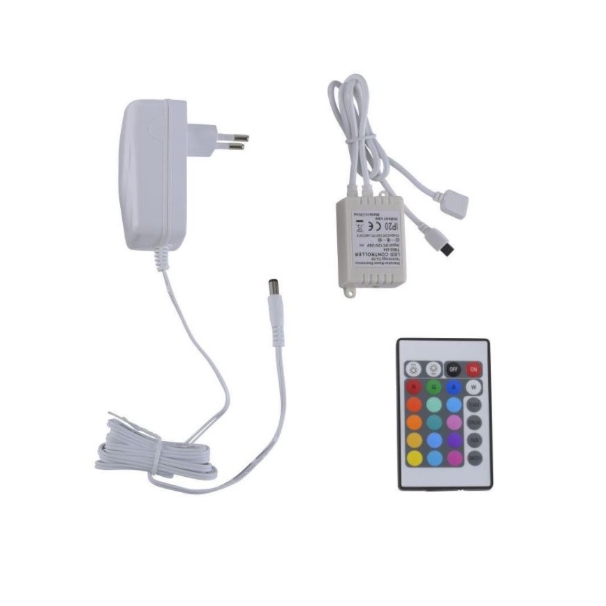 Leuchten Direkt 1210-70-BH - LED RGB Димируема лента TEANIA 3 м 16,2W/12/230V + дистанционно управление