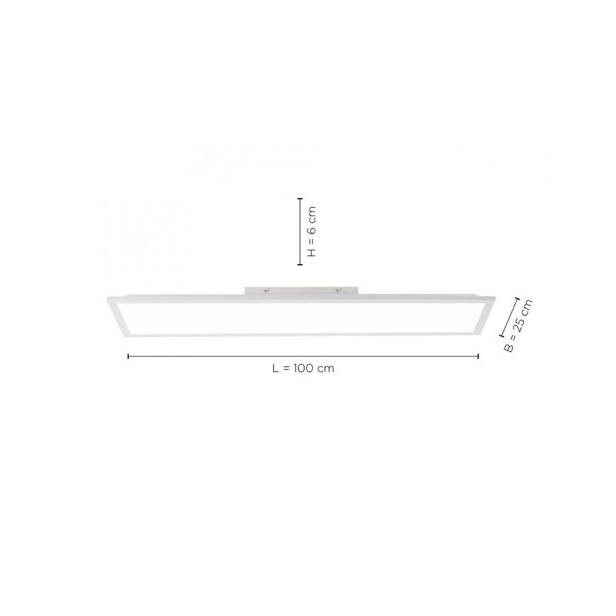 Leuchten Direkt 12204-16 - LED Повърхностен панел FLAT LED/24W/230V