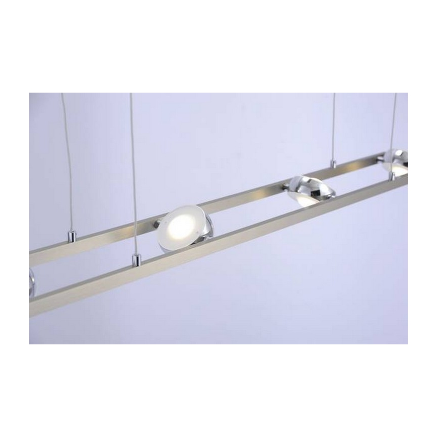 Leuchten Direkt 12470-55 - LED RGB Димируем висящ полилей OPTI 8xLED/3W/230V + дистанционно