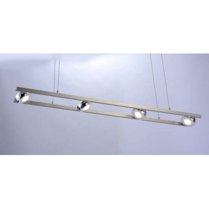 Leuchten Direkt 12470-55 - LED RGB Димируем висящ полилей OPTI 8xLED/3W/230V + дистанционно