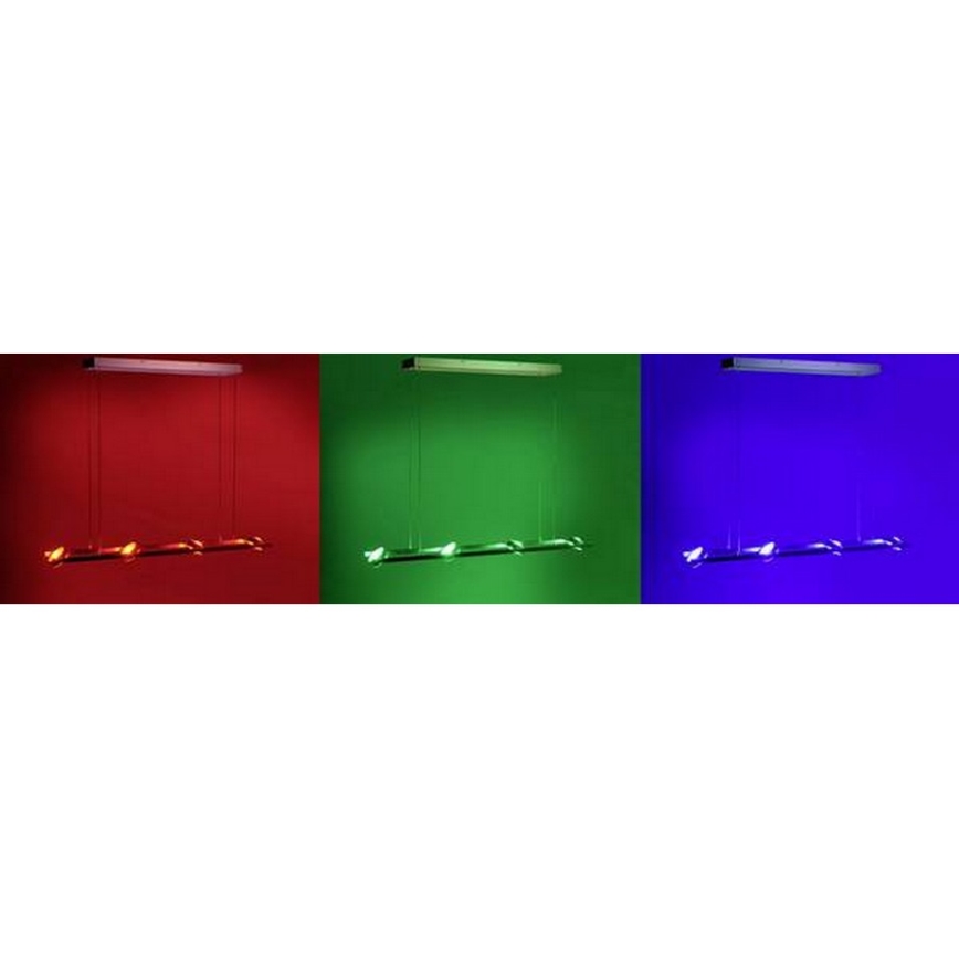 Leuchten Direkt 12470-55 - LED RGB Димируем висящ полилей OPTI 8xLED/3W/230V + дистанционно