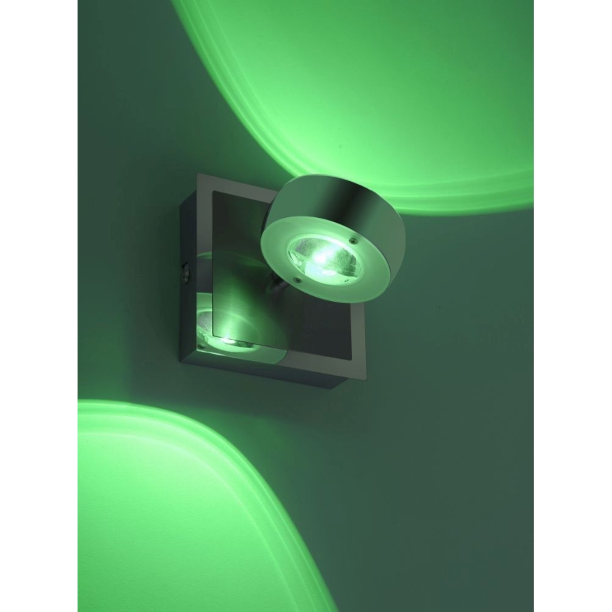Leuchten Direkt 12471-55 -LED RGBW Димируем стенен спот OPTI LED/6W/230V 2700-5000K + дистанционно