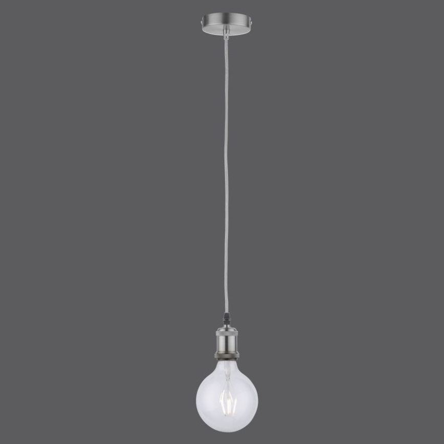 Leuchten Direkt 13570-55 - Висящ полилей DIY 1xE27/60W/230V матов хром