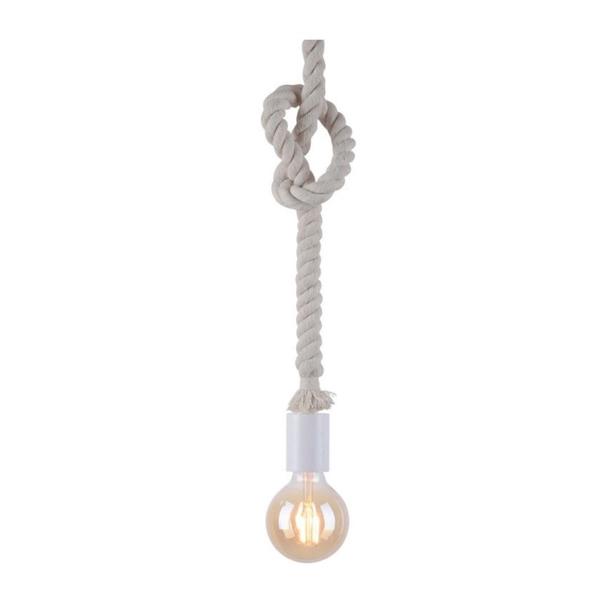 Leuchten Direkt 13572-16 - Висящ полилей DIY 1xE27/10W/230V бял
