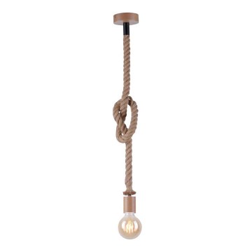 Leuchten Direkt 13572-79 - Висящ полилей DIY 1xE27/10W/230V кафяв