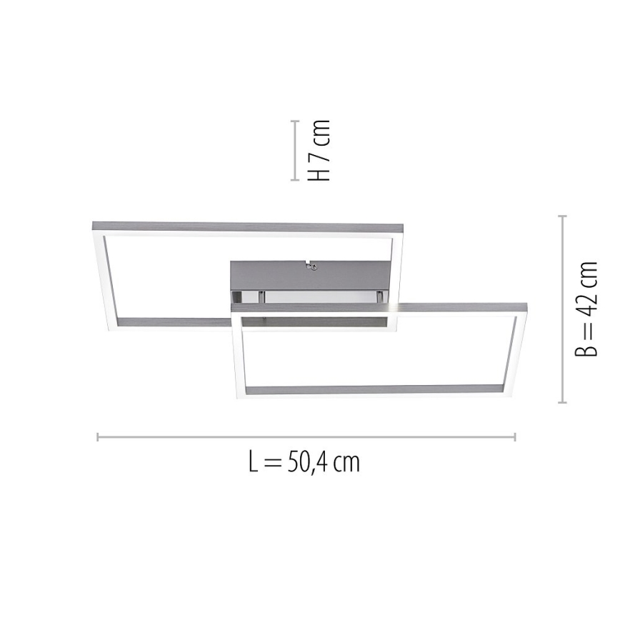 Leuchten Direkt 14018-55 - LED Димируем полилей IVEN 2xLED/15W/230V + дистанционно