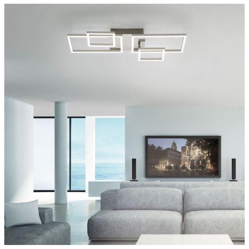 Leuchten Direkt 14030-55 - LED Повърхностен полилей IVEN 2xLED/12W/230V + 2xLED/5,5W