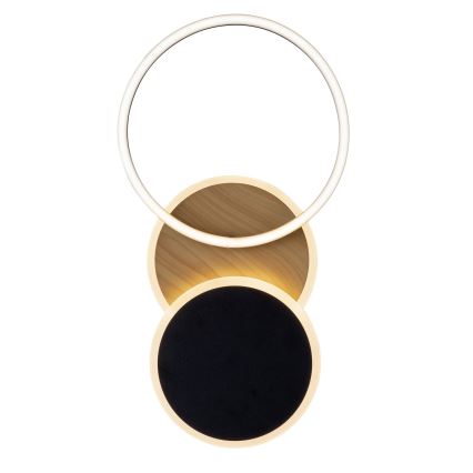 Leuchten Direkt 14116-78 - LED Плафониера SEVENT LED/25,5W/230V черен/кафяв