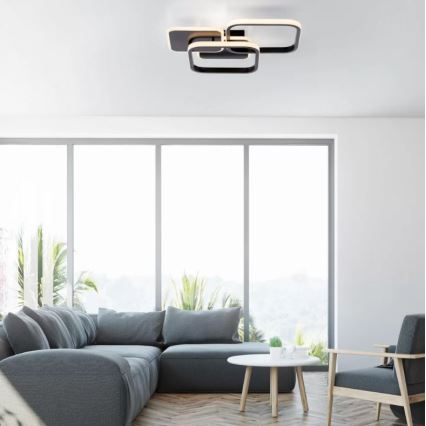 Leuchten Direkt 14117-18 - LED Плафониера SEVENT LED/36W/230V черен