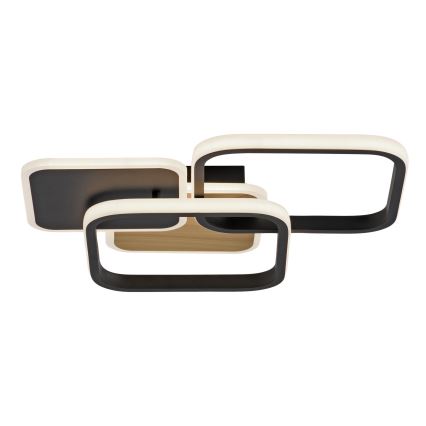 Leuchten Direkt 14117-78 - LED Плафониера SEVENT LED/36W/230V черен/кафяв