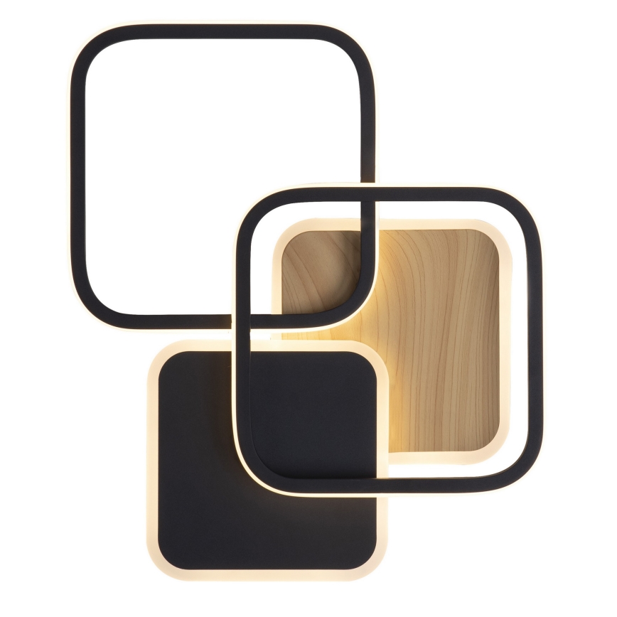 Leuchten Direkt 14117-78 - LED Плафониера SEVENT LED/36W/230V черен/кафяв