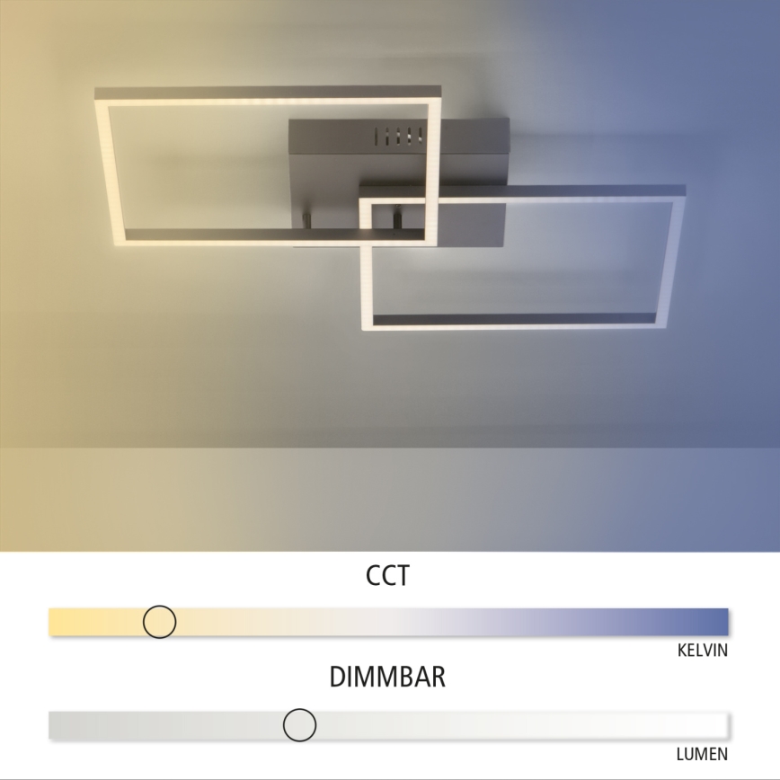 Leuchten Direkt 14141-18 - LED Димируема лампа IVEN 2xLED/13,5W/230V + дистанционно