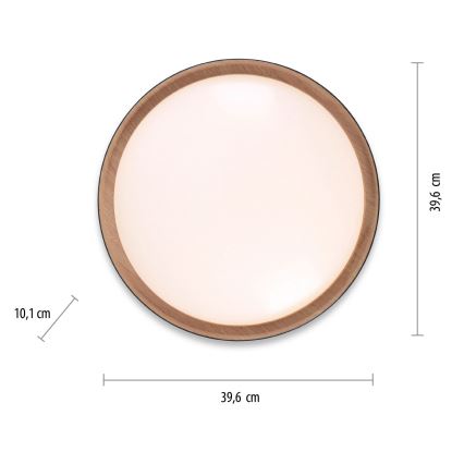 Leuchten Direkt 14347-18 - LED Димируем плафон EMILIA LED/28,8W/230V черен