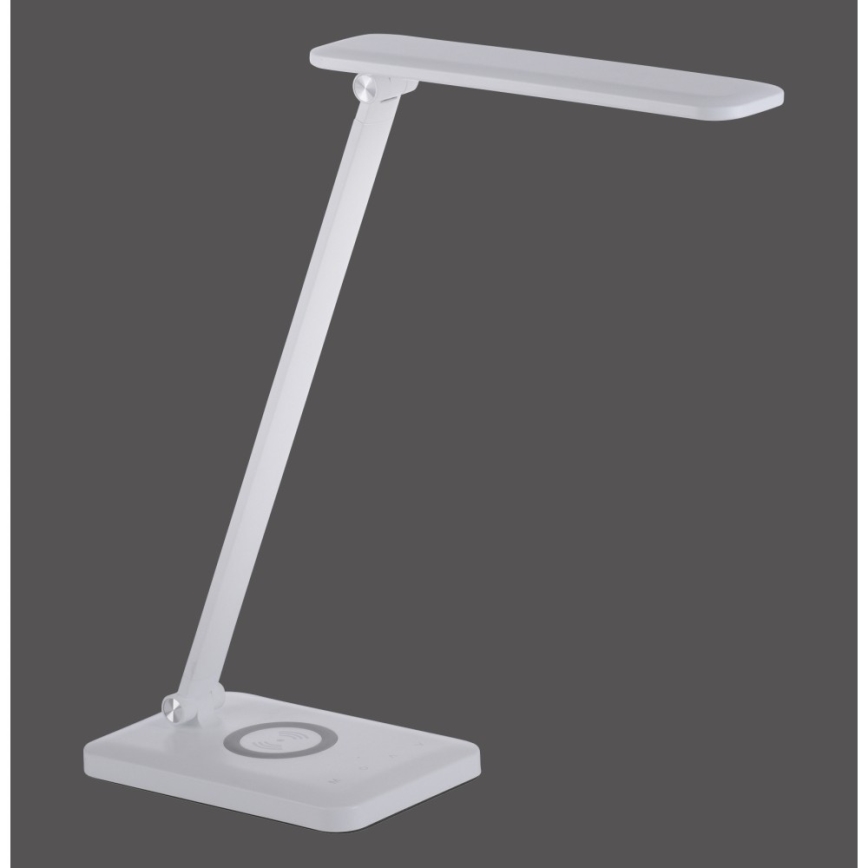 Leuchten Direkt 14415-16 - LED Димируема сензорна настолна лампа с безжично зареждане FLORENTINA LED/5W/230V 3000-5000K бяла + USB
