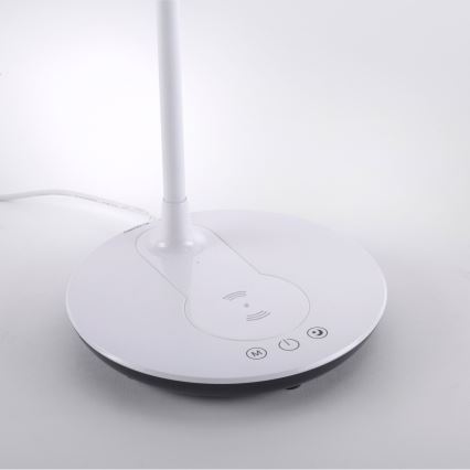 Leuchten Direkt 14416-18-LED Димируема сензорна настолна лампа с безжично зареждане ASTRID LED/5W/230V 3000/4000/5500K + USB