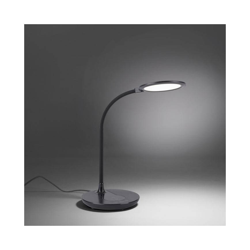 Leuchten Direkt 14416-18 - LED Димируема сензорна настолна лампа с безжично зареждане ASTRID LED/5W/230V 3000/4000/5500K + USB