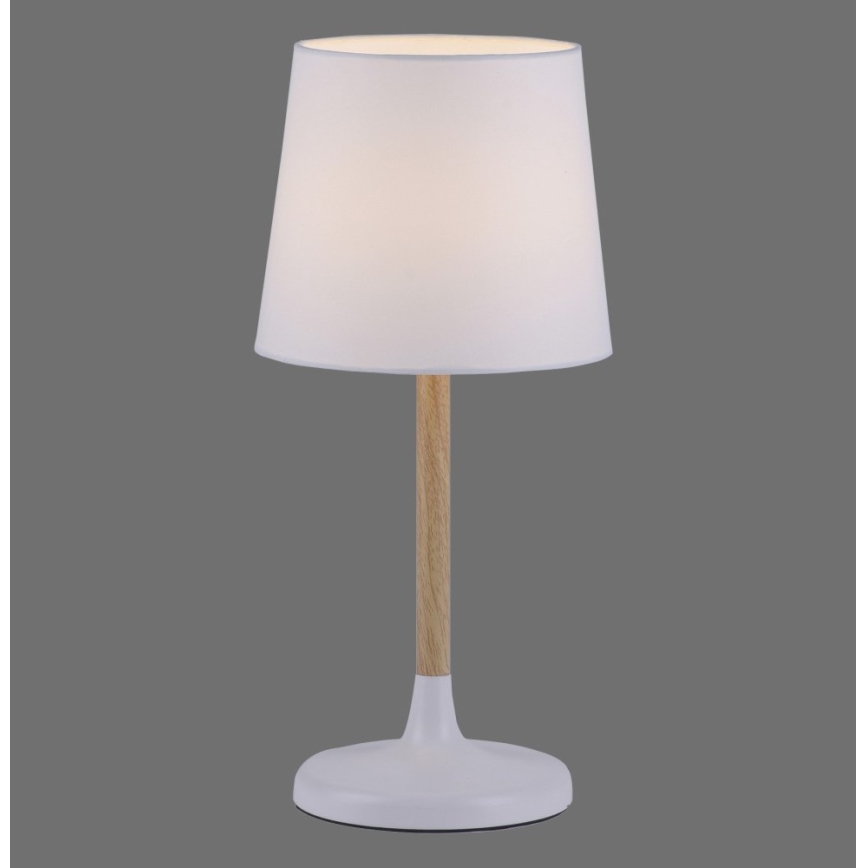 Leuchten Direkt 14423-16 - Настолна лампа NIMA 1xE14/40W/230V бяла