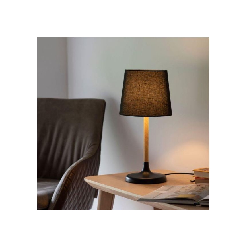 Leuchten Direkt 14423-18 - Настолна лампа NIMA 1xE14/40W/230V черна