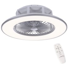 Leuchten Direkt 14646-55 - LED Димируем плафон с вентилатор MICHAEL LED/29W/230V + дистанционно управление