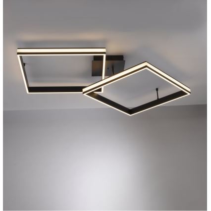 Leuchten Direkt 14700-18 - LED Димируем повърхностен полилей ELIS 2xLED/19W/230V + дистанционно