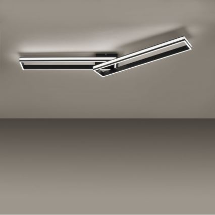 Leuchten Direkt 14701-18 - LED Димируем повърхностен полилей ELIS 2xLED/19W/230V + дистанционно