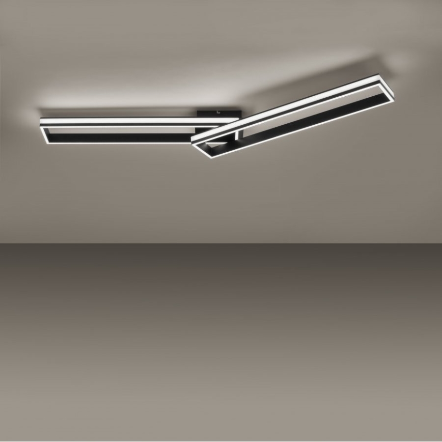 Leuchten Direkt 14701-18 - LED Димируем повърхностен полилей ELIS 2xLED/19W/230V + дистанционно
