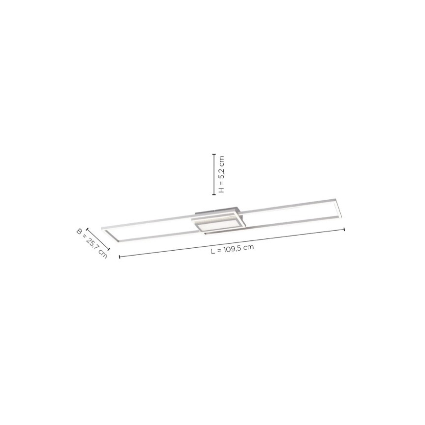 Leuchten Direkt 14711-55 - LED Димируема лампа ASMIN LED/42W/230V 3000-5000K + дистанционно