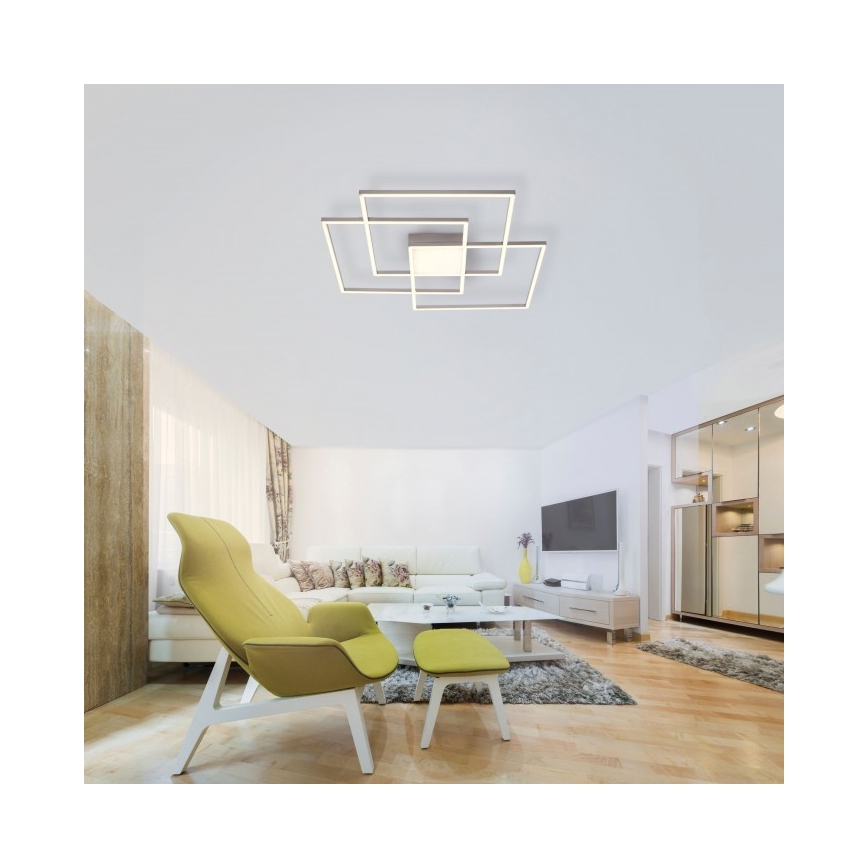 Leuchten Direkt 14713-55 - LED Димируем повърхностен полилей ASMIN LED/45W/230V 3000-5000K + дистанционно