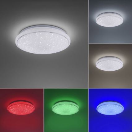 Leuchten Direkt 14743-16 - LED RGB Димируема ламмпа JUPI LED/28W/230V Tuya 2700-5000K + дистанционно