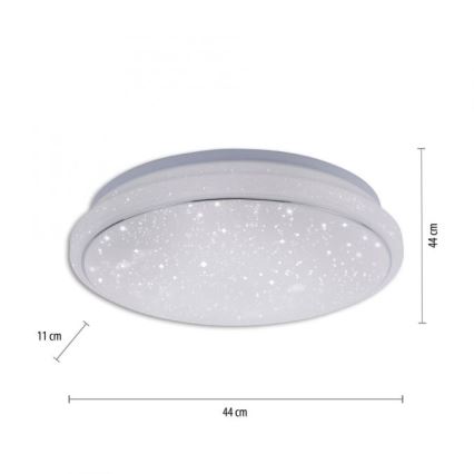 Leuchten Direkt 14743-16 - LED RGB Димируема ламмпа JUPI LED/28W/230V Tuya 2700-5000K + дистанционно