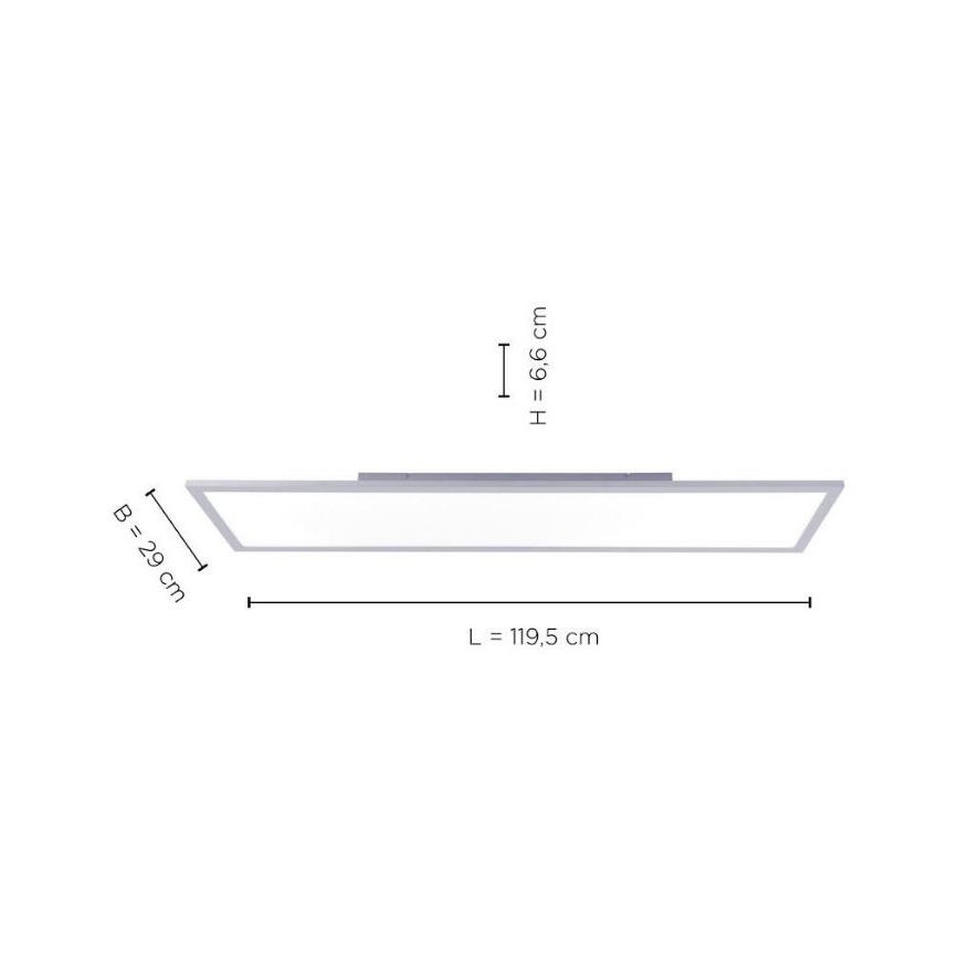 Leuchten Direkt 14753-21 - LED Повърхностен панел FLAT LED/22W/230V