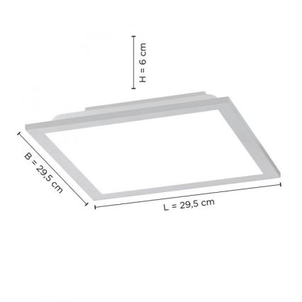 Leuchten Direkt 14754-21- LED Димируема лампа FLAT LED/20W/230V 2700K-5000K + дистанционно