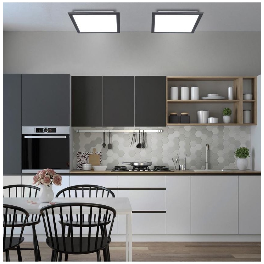 Leuchten Direkt 14755-18 - LED Димируема плафониера FLAT LED/28W/230V 2700-5000 + дистанционно