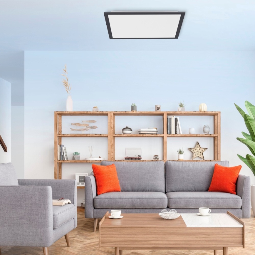 Leuchten Direkt 14755-18 - LED Димируема плафониера FLAT LED/28W/230V 2700-5000 + дистанционно