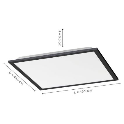 Leuchten Direkt 14755-18 - LED Димируема плафониера FLAT LED/28W/230V 2700-5000 + дистанционно