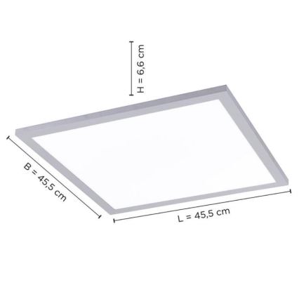 Leuchten Direkt 14755-21- LED Димируема лампа FLAT LED/28W/230V 2700-5000K + дистанционно