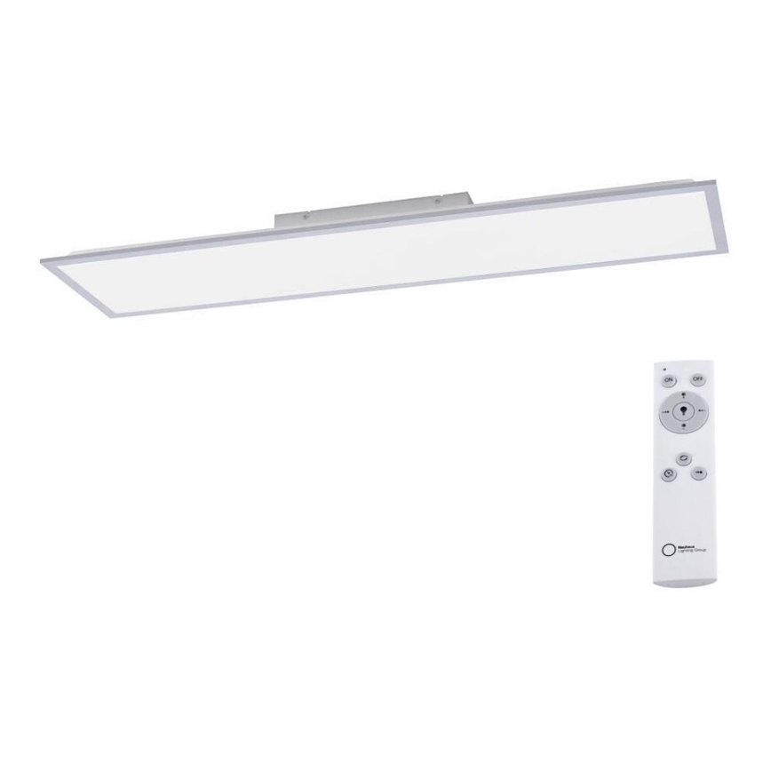 Leuchten Direkt 14757-21- LED Димируем повърхностен панел FLAT LED/36W/230V 2700-5000K сребрист + дистанционно