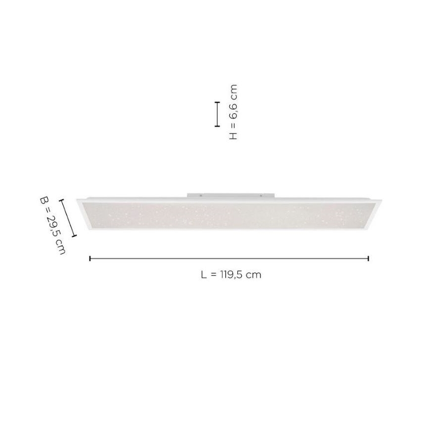 Leuchten Direkt 14762-16 - LED Димируема лампа STARRYFLAT LED/36W/230V + д.у.