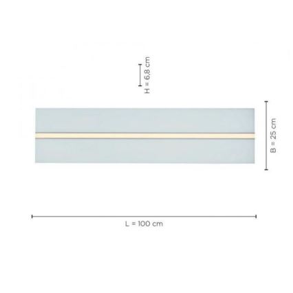 Leuchten Direkt 14854-16 - LED Димируема лампа EDGING LED/30W/230V 2700-5000K + дистанционно