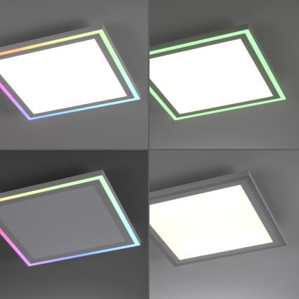 Leuchten Direkt 14900-16 - LED RGB Димируем плафон EDGING LED/24W/230V + дистанционно управление