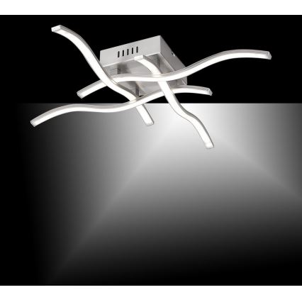 Leuchten Direkt 15131-55 - LED Повърхностен полилей WAWE 4xLED/4,6W/230V матов хром