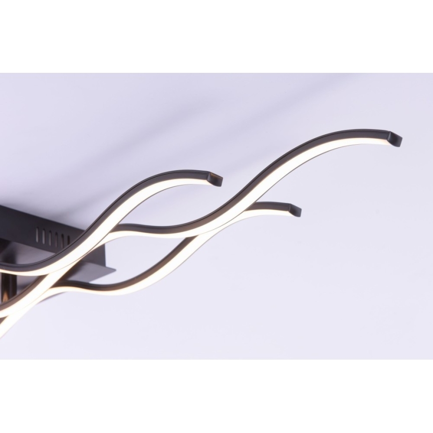 Leuchten Direkt 15166-18 - LED Повърхностен полилей WAWE LED/28W/230V черен