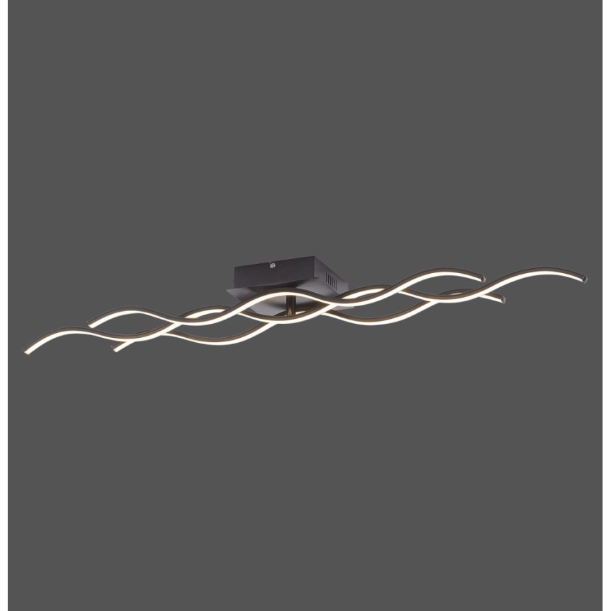 Leuchten Direkt 15166-18 - LED Повърхностен полилей WAWE LED/28W/230V черен