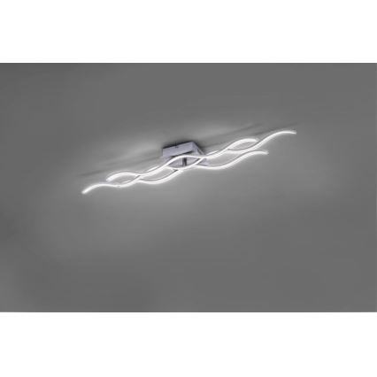 Leuchten Direkt 15166-55 - LED Повърхностен полилей WAWE LED/28W/230V матов хром