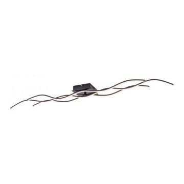 Leuchten Direkt 15167-18-LED Повърхностен полилей WAWE 2xLED/12,5W/230V+1xLED/17W черен