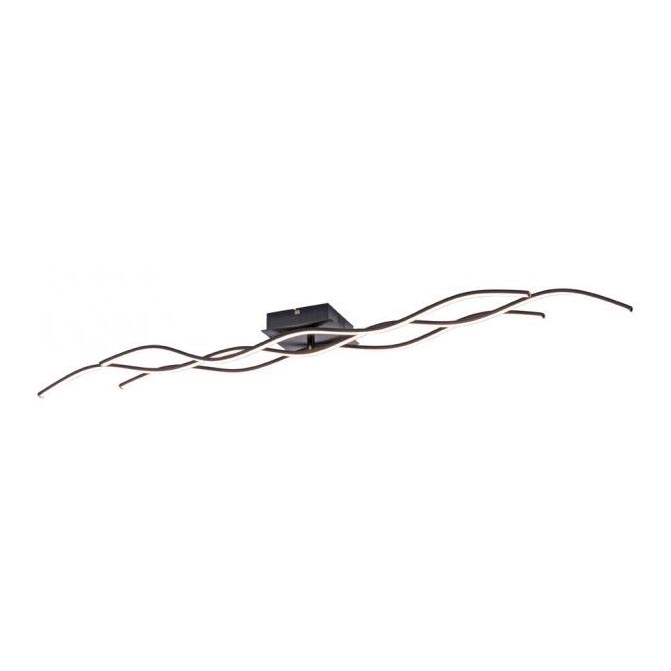 Leuchten Direkt 15167-18-LED Повърхностен полилей WAWE 2xLED/12,5W/230V+1xLED/17W черен