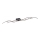 Leuchten Direkt 15167-18-LED Повърхностен полилей WAWE 2xLED/12,5W/230V+1xLED/17W черен