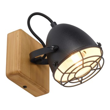Leuchten Direkt 15171-18 - Стенен спот BEETLE 1xE14/10W/230V бор